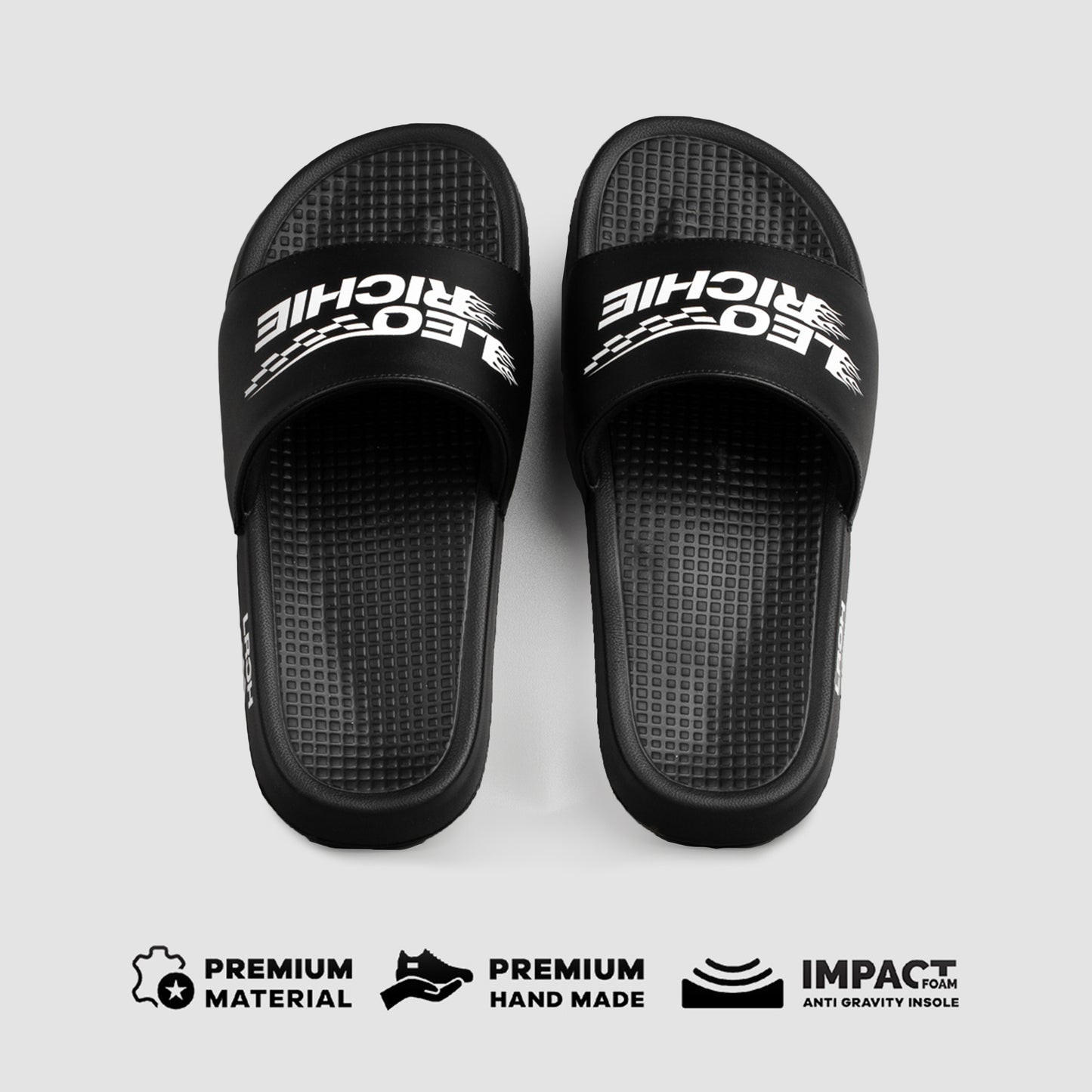 WIDIPA SLIDES - BLACK / WHITE - Leo Richie®