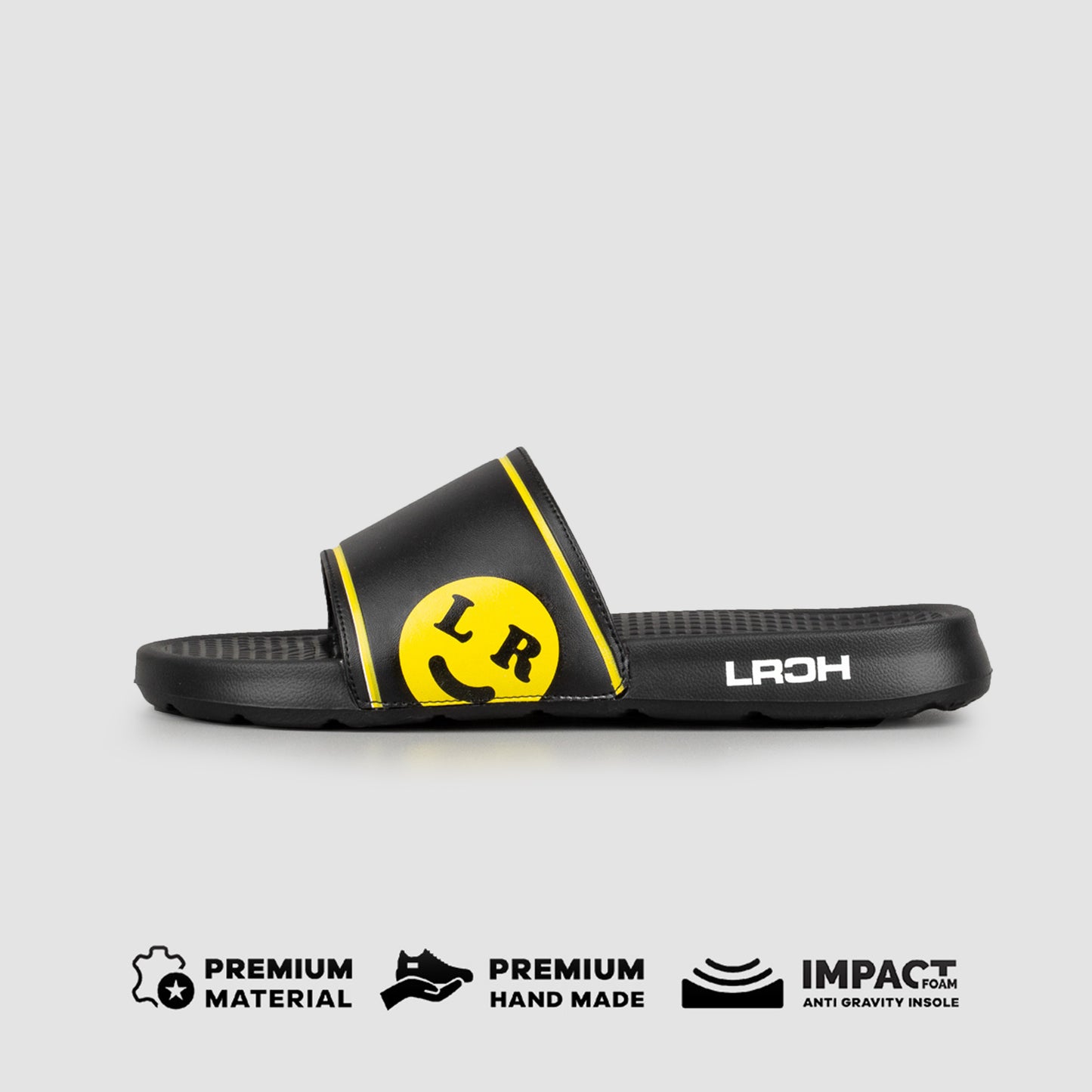 BASKARA SLIDES - BLACK / YELLOW - Leo Richie®