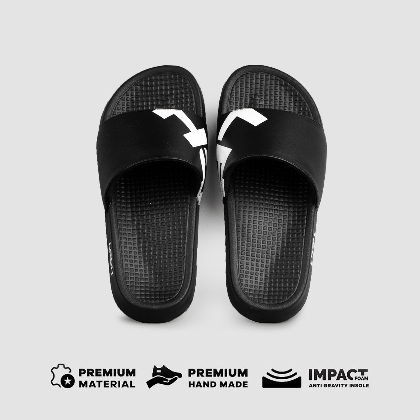RANIA SLIDES - BLACK WHITE - Leo Richie®