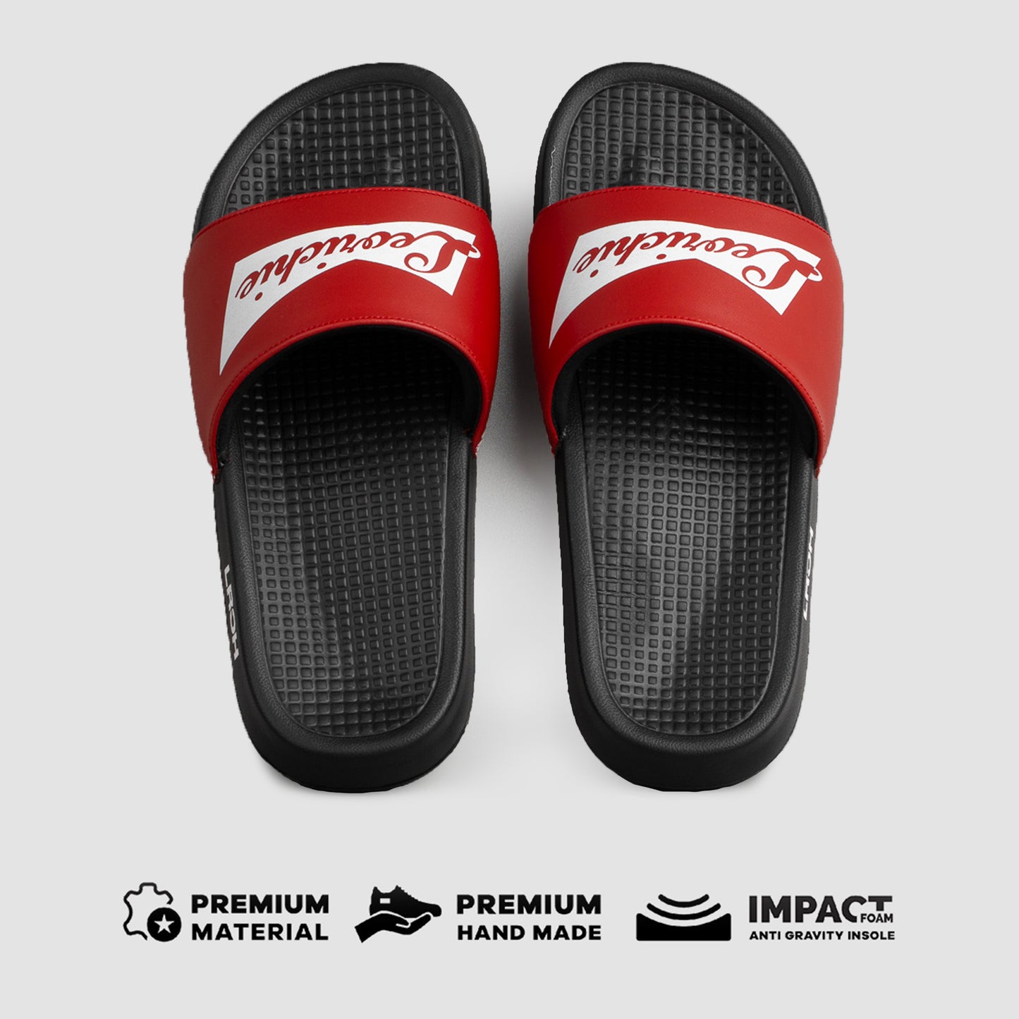 QIRANO SLIDES - RED / WHITE - Leo Richie®