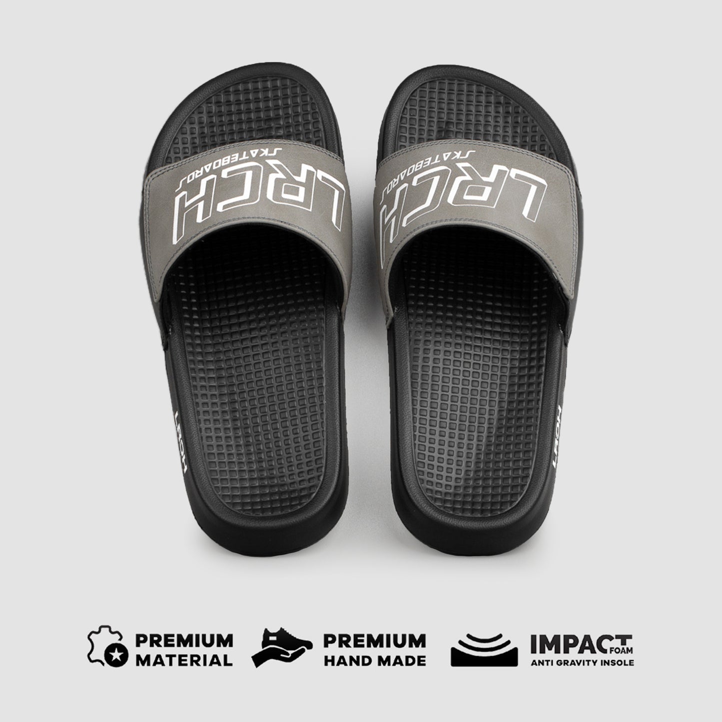 AKHASA SLIDE - GREY / BLACK - Leo Richie®