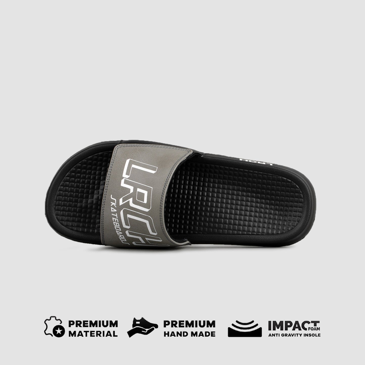 AKHASA SLIDE - GREY / BLACK - Leo Richie®