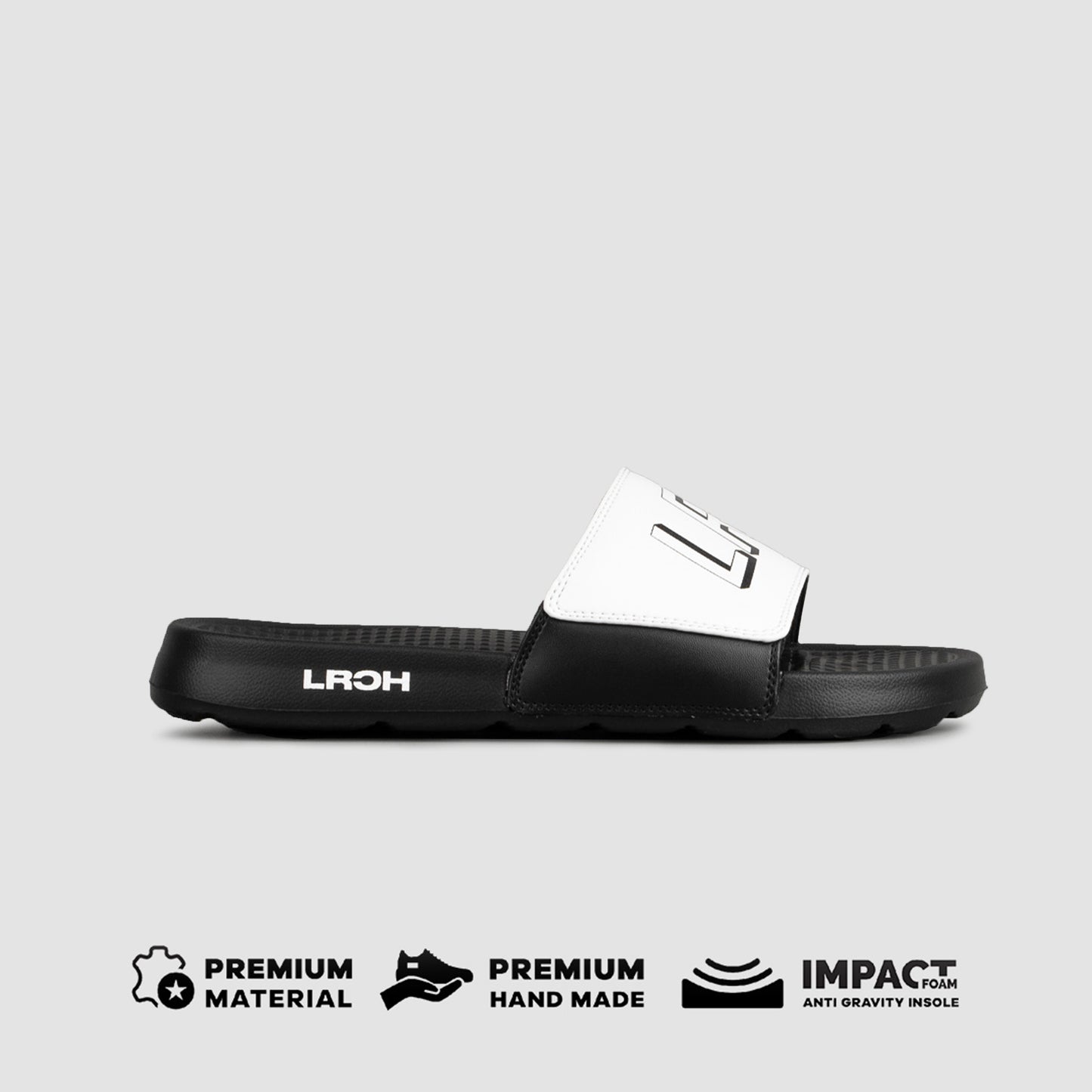 AKHASA SLIDE - WHITE / BLACK - Leo Richie®