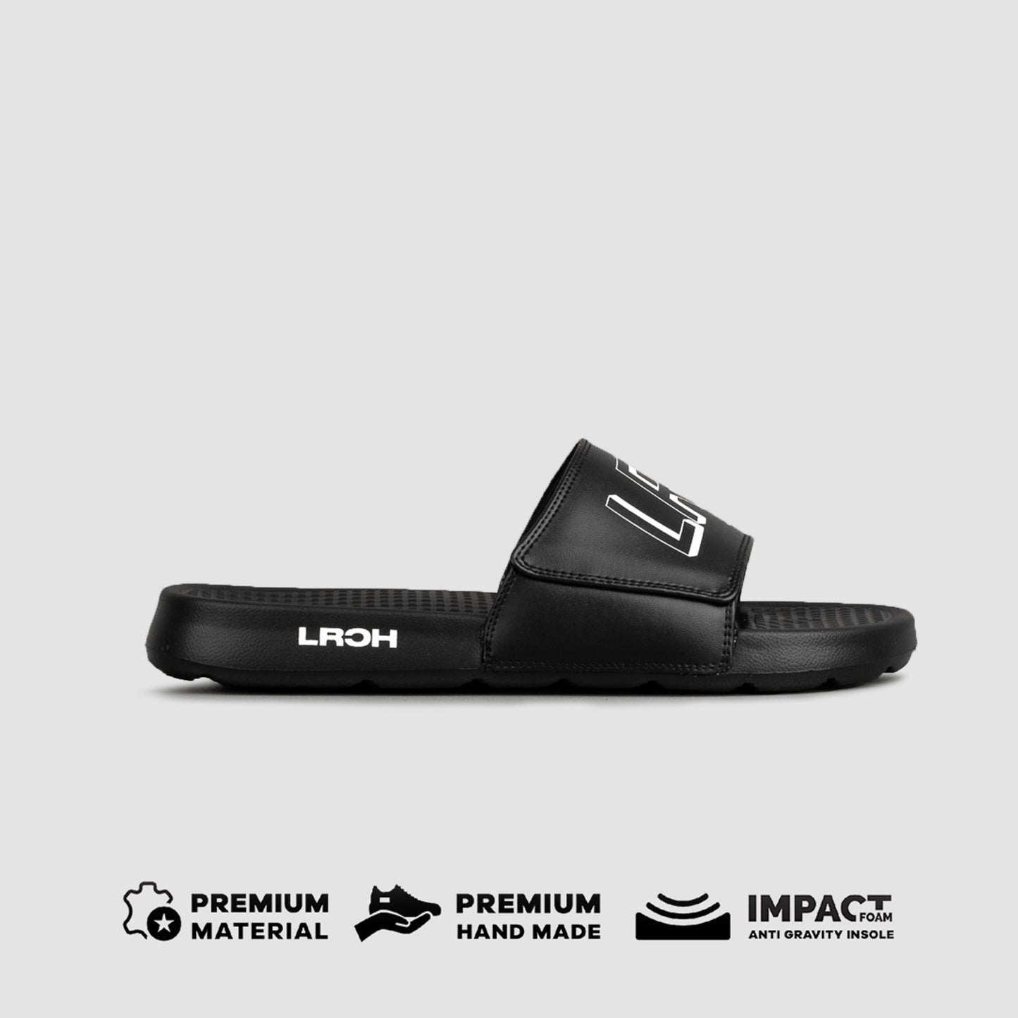AKHASA SLIDE - HEAVY BLACK - Leo Richie®
